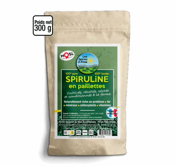 Spiruline en paillettes - 300g