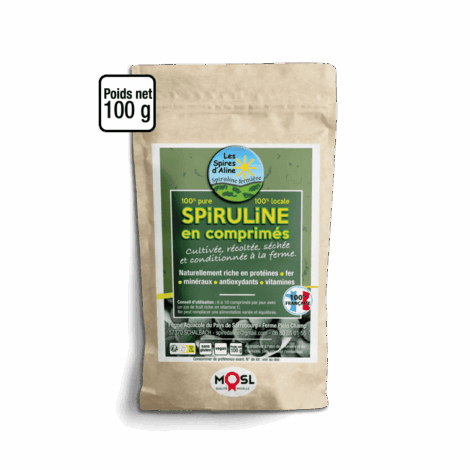 Spiruline en comprimés - 100g
