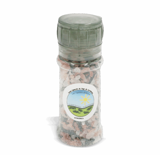 Sel rose de l'Himalaya et Spiruline - 100g